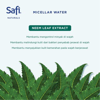 Safi Naturals Micellar Waters 100-200 ml-Neem Leaf-Cucumber-Yuzu-Rose Extract (VIC)