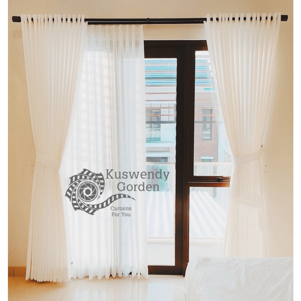 Gorden Blackout Polos 200 x 400 cm Tinggi 4 meter Hordeng Jendela Pintu Tirai Minimalis