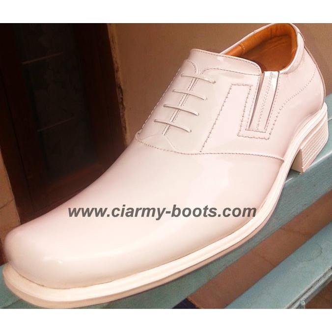 Promo Terbatas Murah Sepatu Pantofel Kulit Putih |Pdh | Pdl | Ciarmy C-050P - 5A3Bab