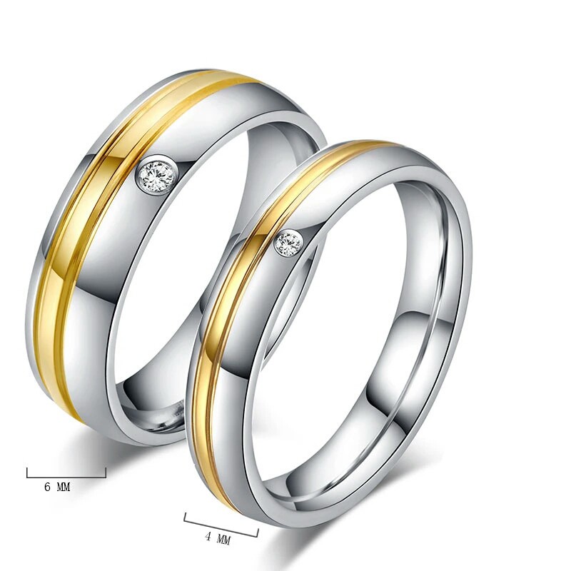 [BEST SELLER] Cincin Couple Titanium / Cincin Couple Murah / Cincin Couple Anti Karat C013