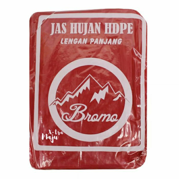 jas hujan plastik ponco plastik poncho lengan panjang - HDPE PREMIUM