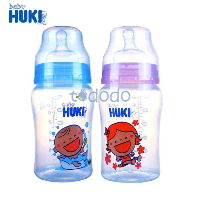 Botol Susu Bayi HUKI PP Wide Neck Bottle 230ml