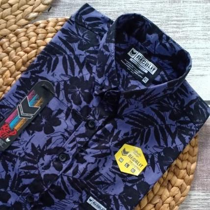 ➳u6 Seller❄ Baju Kemeja Pria Cowok Distro Lengan Pendek Motif Surfing Skate Fullprint Printing Panta