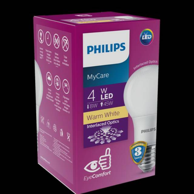 Philips Lampu Led 4 Watt warm white
