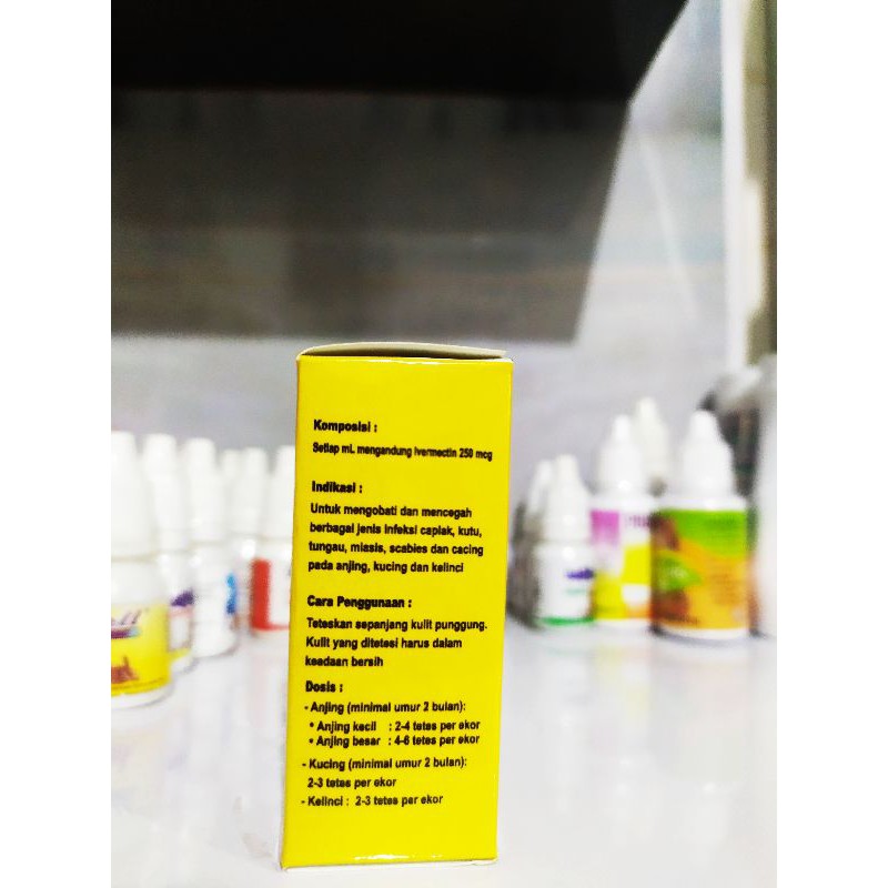 Mucomectin 10ml Anti Parasite Kucing Anjing dan Kelinci - Muco mectin
