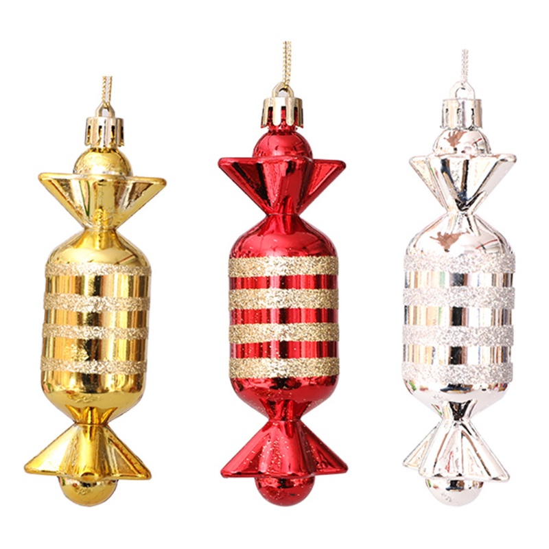 6pcs Ornamen Bola Natal Untuk Pohon Natal