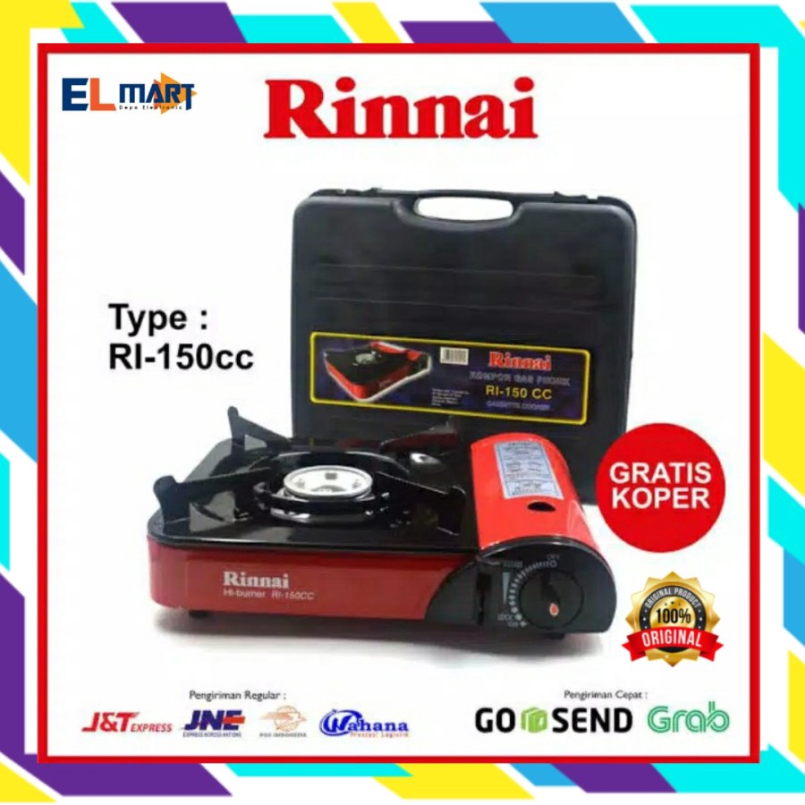 Kompor Gas Portable Piknik Rinnai RI 150CC - 150 CC Gas Kaleng Cooker