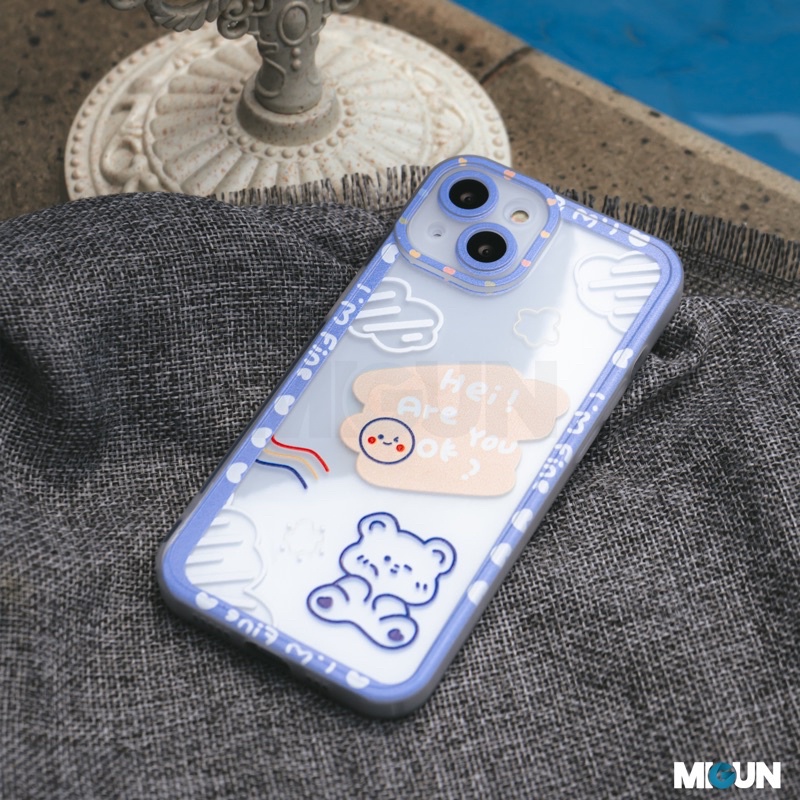 New! Cute Bear Lavender - Full Lens Color - For IPhone 7 8 7+ 8+ X XR XSMAX 11 12 13 PRO PROMAX