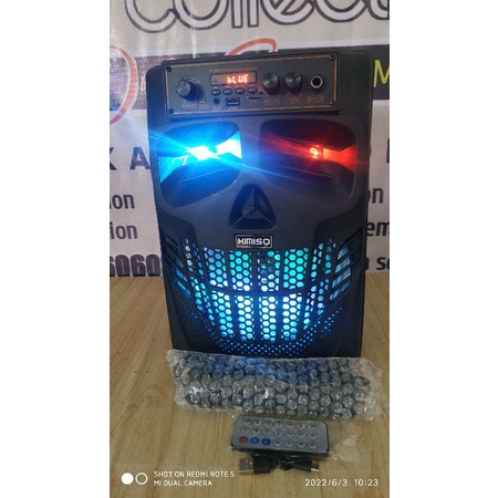 speaker bluetooth karaoke portabel 8,5inch