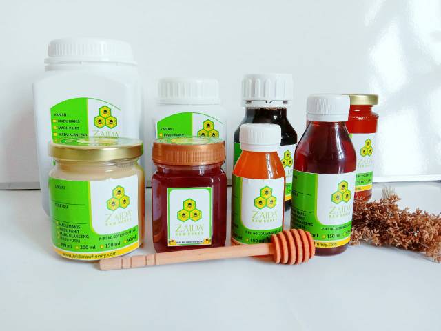 Madu Hutan Zaida 130ml ( Zaida Raw Honey) Madu Hutan Liar Asli Murni Ukuran Kecil