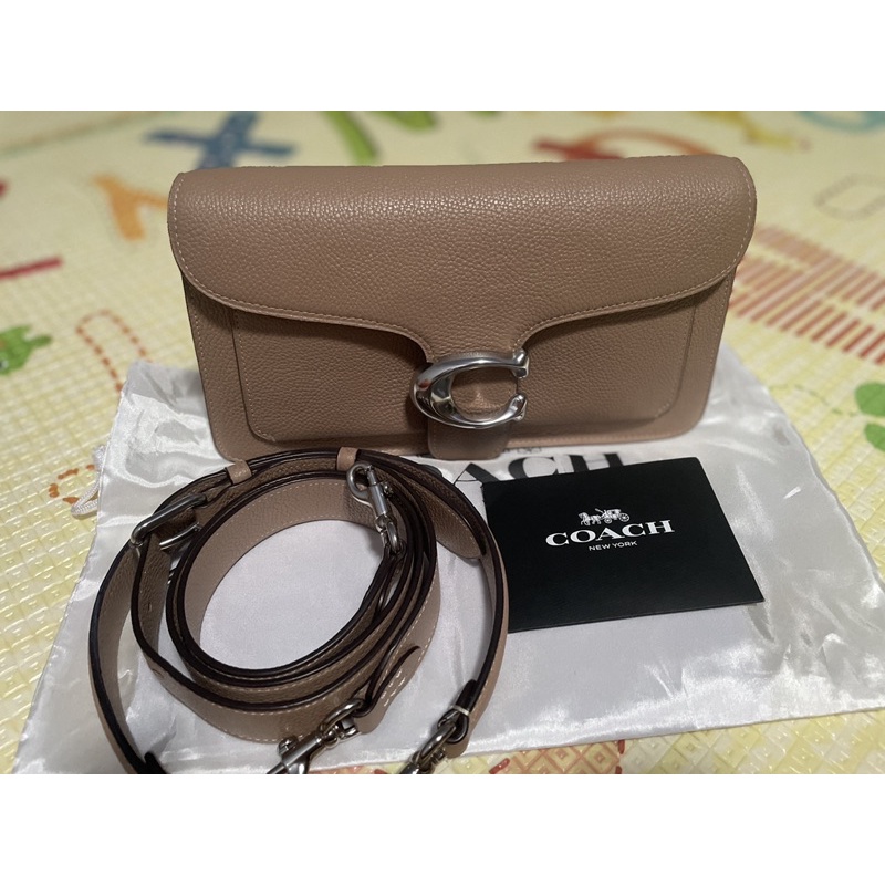 pelunasan coach tabby taupe shoulder bag