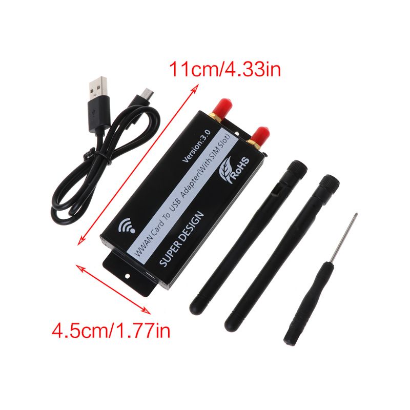 Btsg PCI Express Wireless Card Ke USB Adapter Card Dengan Slot SIM Card Untuk WWAN/LTE