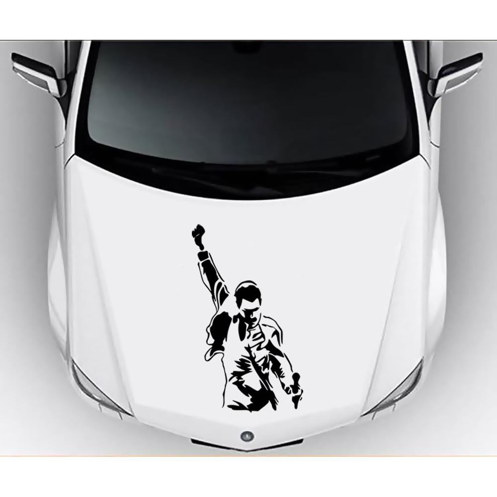 Sticker Mobil Cutting Vinyl Vokalis Queen Freddie Mercury Hitam Kode B Shopee Indonesia