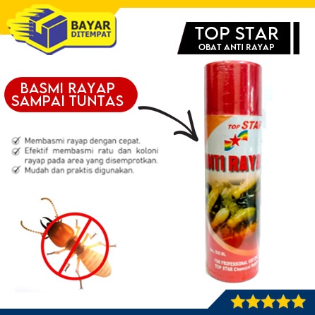 Obat Anti Racun Rayap TOP STAR Spray Semprot 500 ml