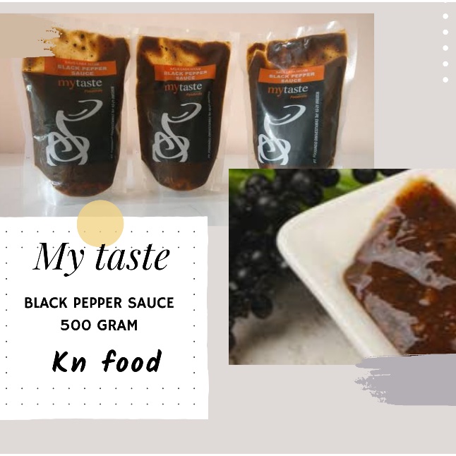 

Saus Blackpepper 500 gr My Taste - Saus Lada Hitam - saus sosis bakar saus steak saus blackpepper lada hitam my taste 500 gram