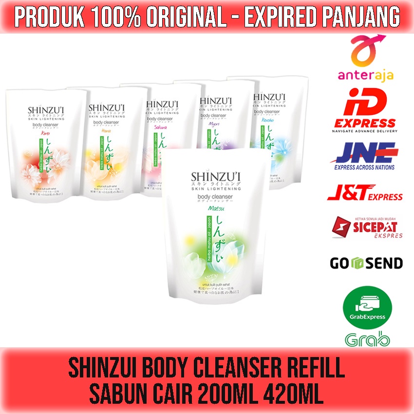 SHINZUI Skin Lightening Body Cleanser 200ml 400ml Refill Sabun Mandi Cair Shinzu'i Kirei Matsu