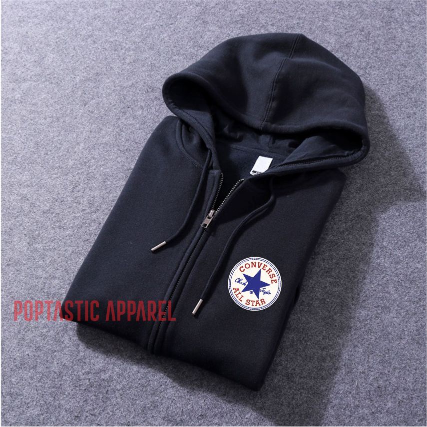 CNVRS ZIPPER SWEATER HOODIE DISTRO Pria Wanita PREMIUM Bahan Fleece Tebal