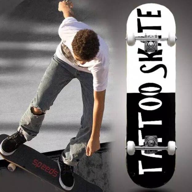 Skateboard profesional dewasa adult remaja XL kayu fullset 3108PU