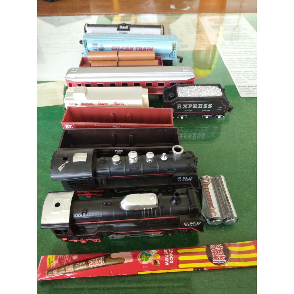 Accessories Loko RAILKING kereta api Railking rail king rel lurus roda bogie bebas pilih