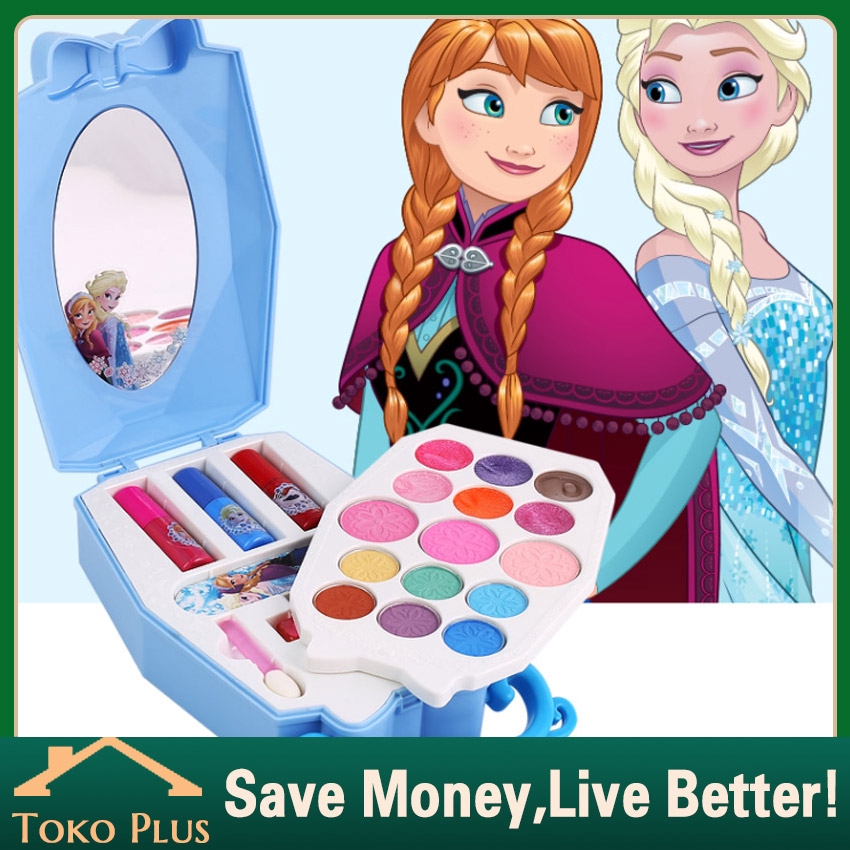 Disney Frozen Kosmetik Anak Set Lipstik Make Up Mainan Kutek Murah