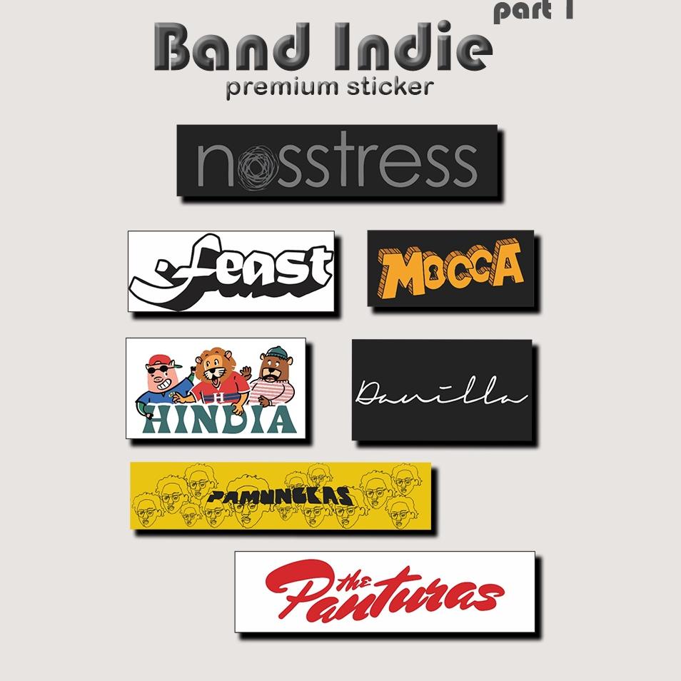 

【F-EDW 【» Promo Sticker Stiker Pack Band Indie Indonesia Anti Air (Nosstress, Mocca, Feast, Hindia, Danilla, Pamungkas, The Panturas)