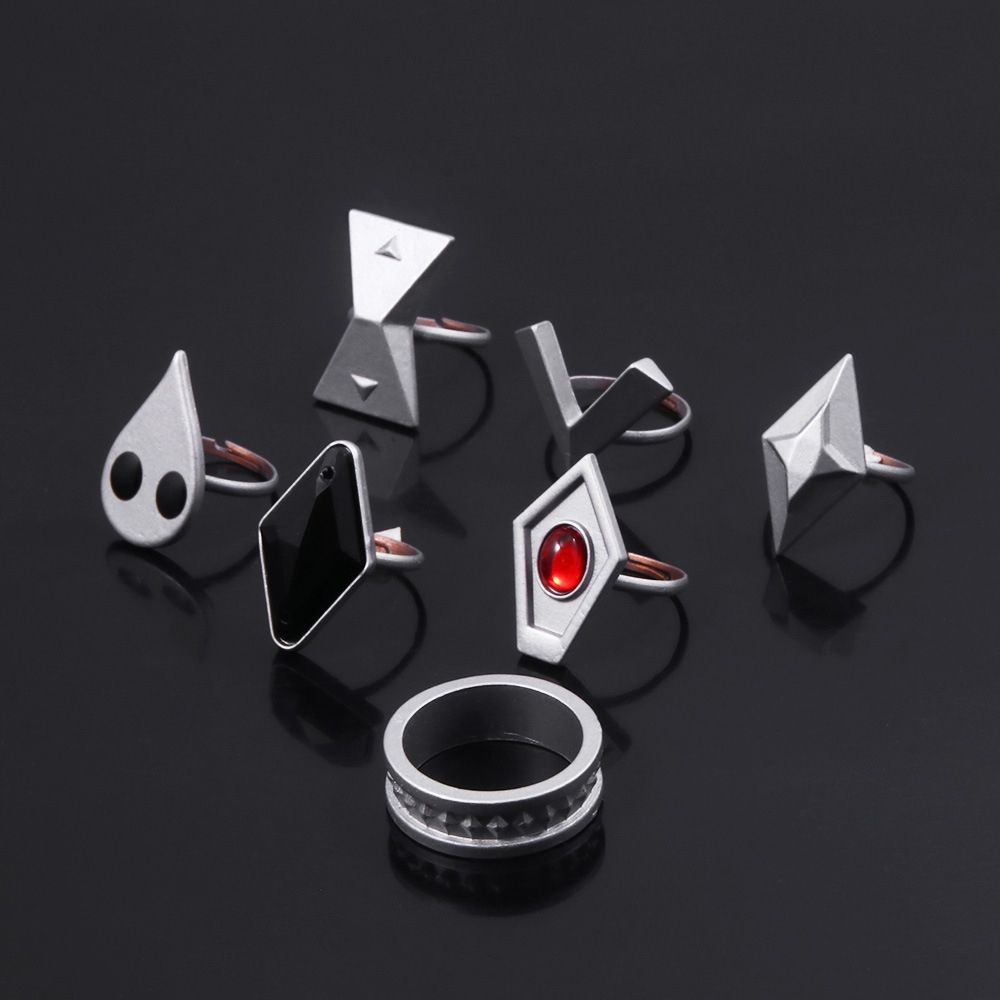 Mxbeauty Cincin Cosplay Anime Hu Tao Coser Genshin Impact Adjustable Bahan Alloy Untuk Unisex