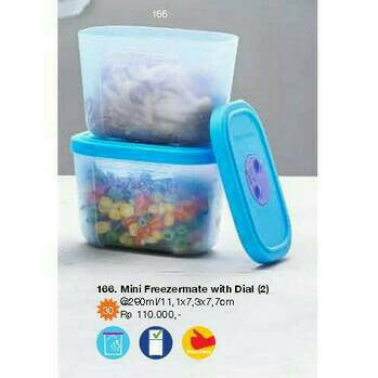 Mini Freezermate Tupperware - Tempat Penyimpanan Makanan di Freezer - Frozen Pack - Food Preparation