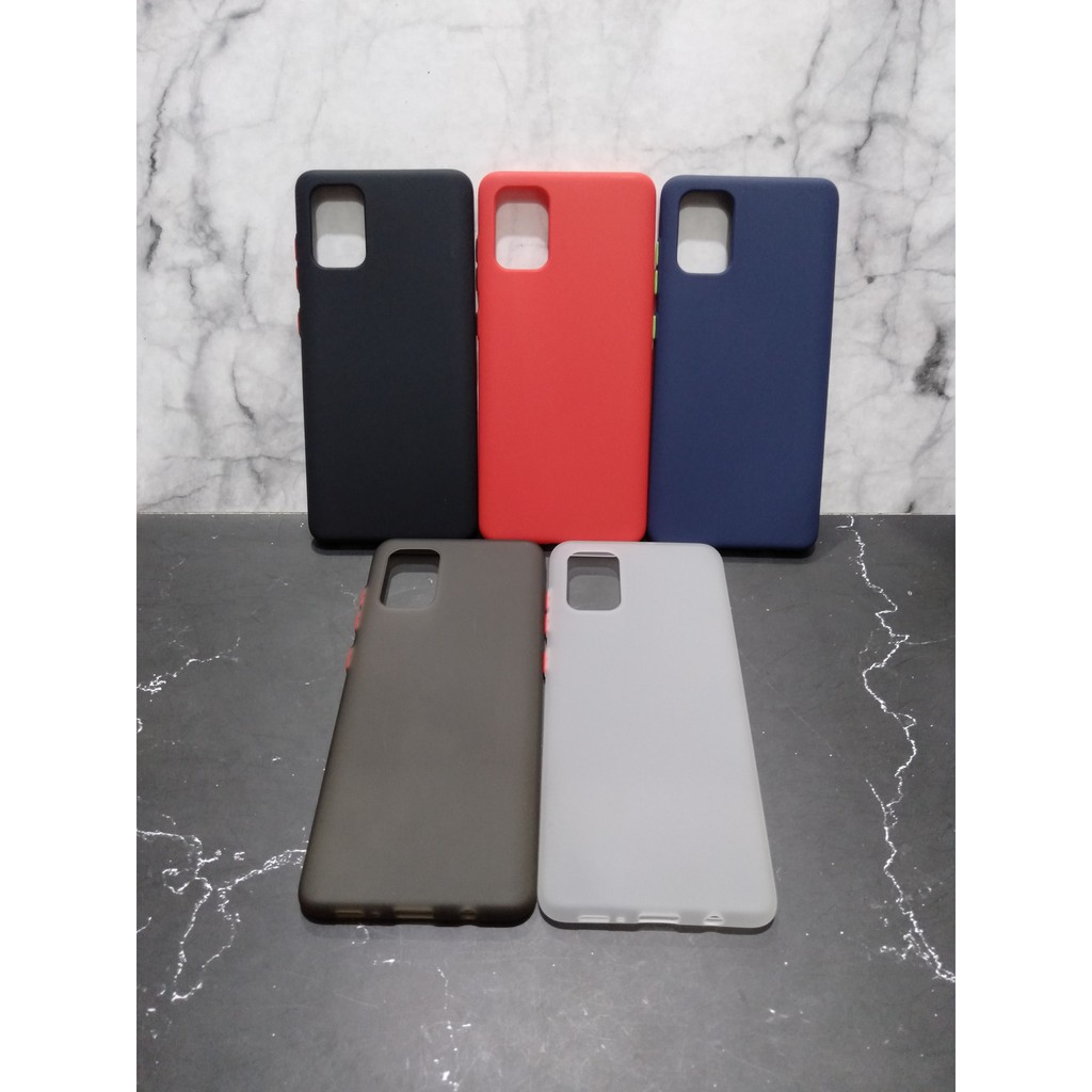 Case Silikon Samsung A20S A51 A71 - Silikon Warna Samsung A20S A51 A71