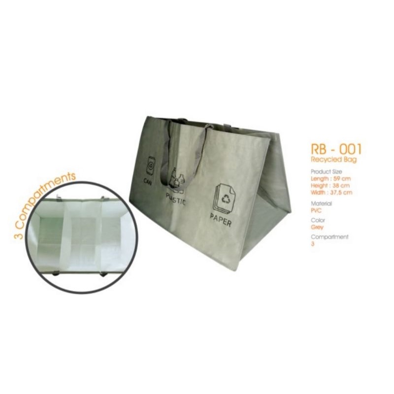 Kotak Tempat Sampah Daur Ulang / Tas Recycle bags RB-001