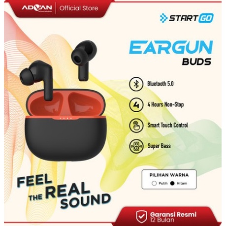 Advan StartGo Eargun In-Ear TWS Earphone Bluetooth Waterproof