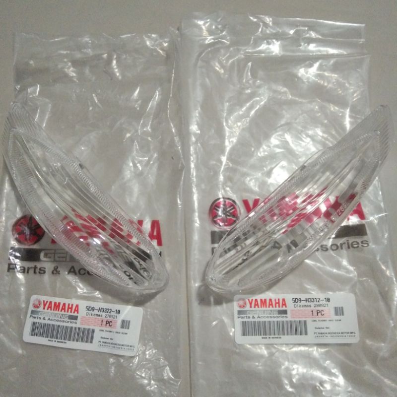 kaca reteng vega zr putih mika lampu sein depan vega zr bening original