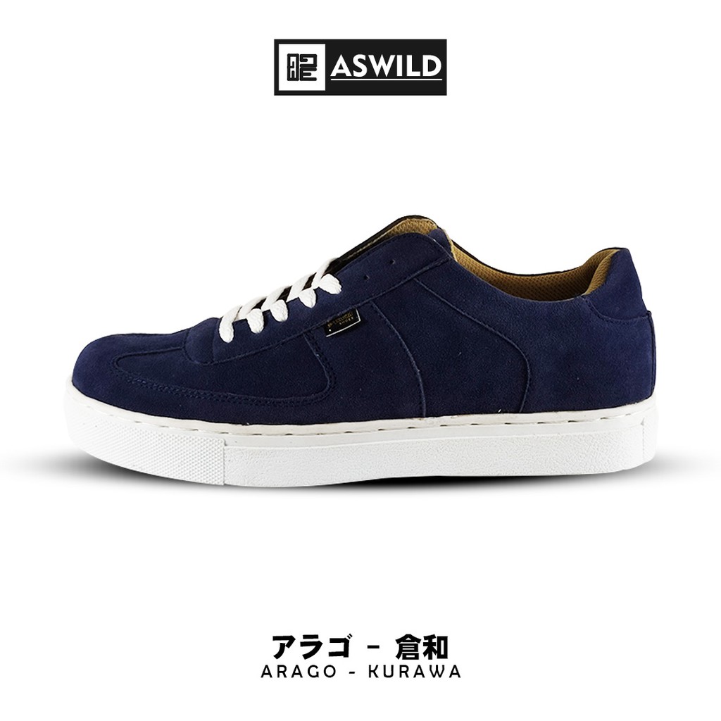 Aswild Store - Kurawa Navy Loafers Tali | Sepatu Pria | Kasual