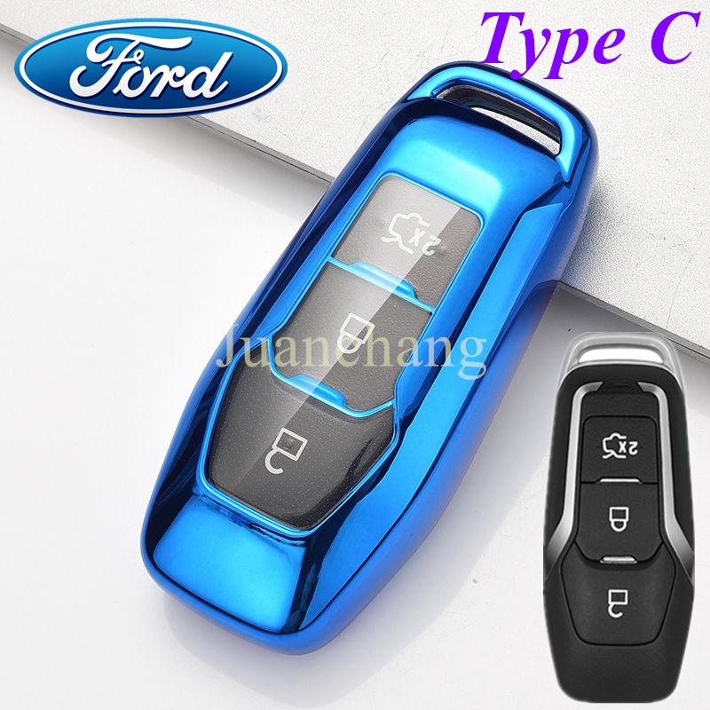 Case Pelindung Kunci Remote Mobil Bahan TPU Lembut Untuk Ford Fusion Fiesta Escort Mondeo Mustang F-150 Explorer Edge 2019 S Max 2ga