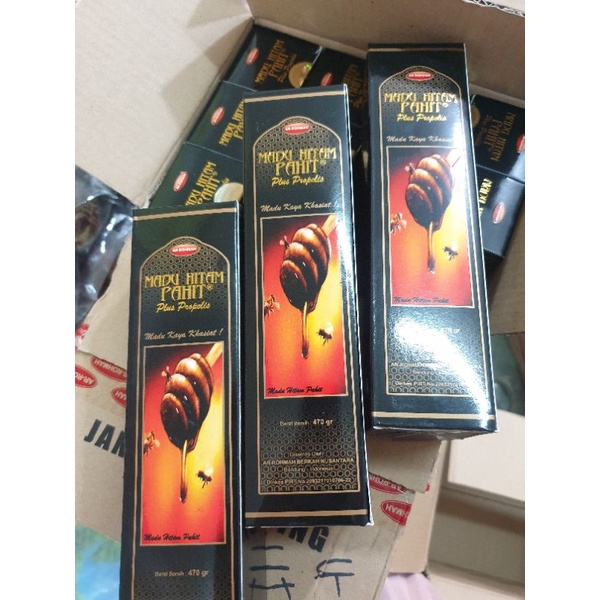 Madu hitam pahit ar rohmah plus propolis /madu hitam pahit 470gr
