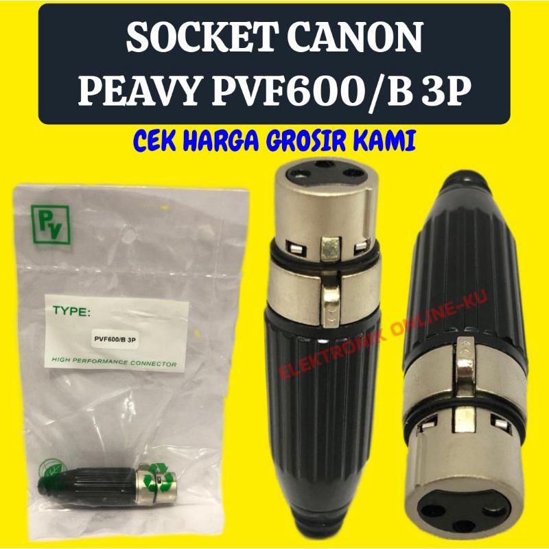 SOCKET CANON PEAVY PVF600B 3P