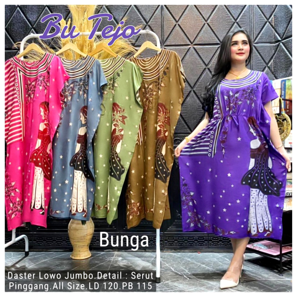 BATIK WANITA DASTER LOWO KELELAWAR KAFTAN RAYON JUMBO MURAH BIG SIZE XXL ( SULTAN RATU KUPU PUTRI BALI VANESSA KIMORA LALA ) KEKINIAN BUMIL SERUT DEPAN MURAH ADEM-Ds LOWO TEDJO BUNGA