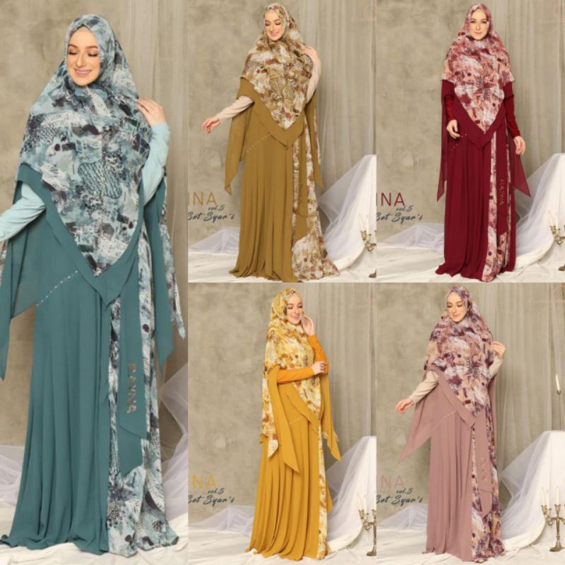 AZRINA SET DAILY DRESS SYARI BY RAYNA HIJAB