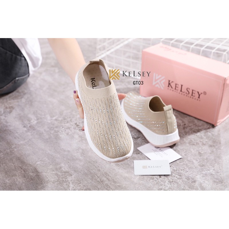 (GRATIS ALAS KAKI) RESTOCK!!  NICOLE SEPATU FLYKNIT SHOES FLAT WANITA KELSEY GT03 SEPATU WANITA IMPORT