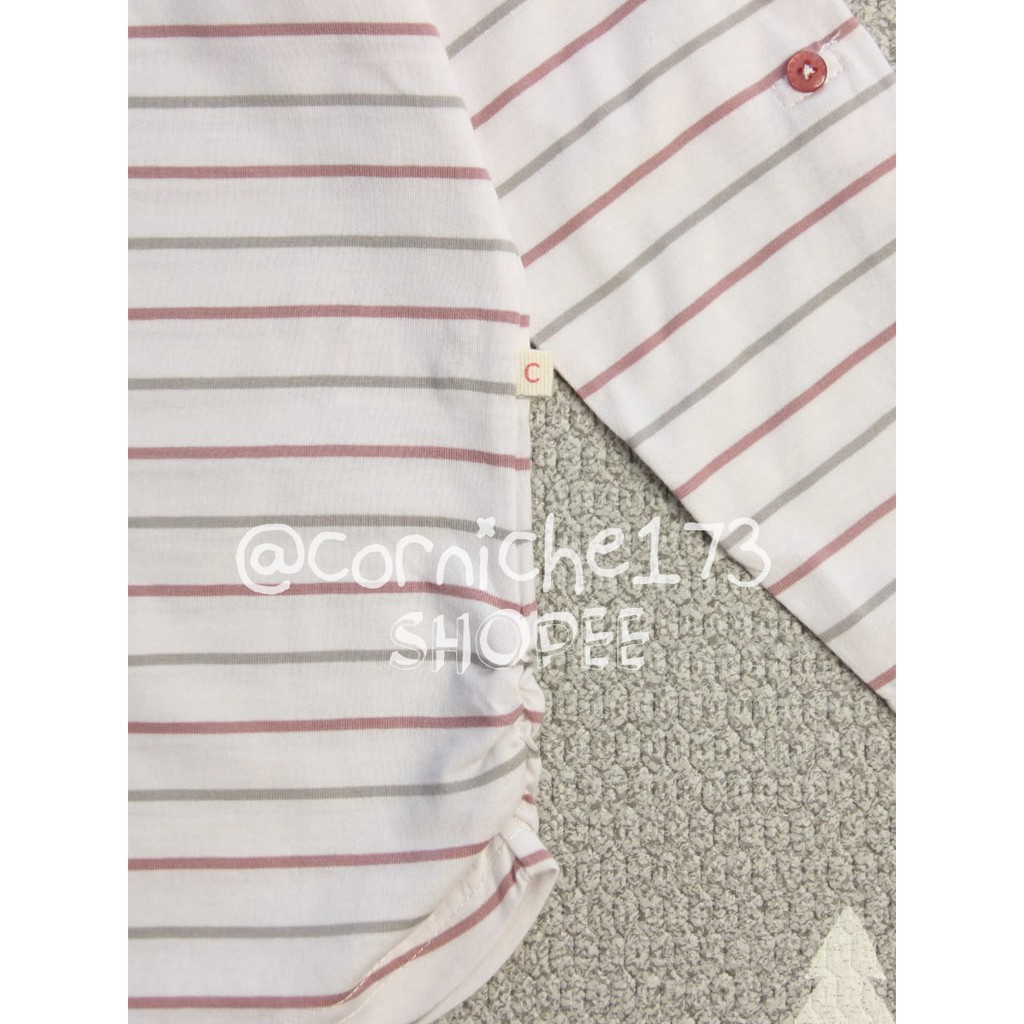 Corniche Kids Carla Stripe Tee Kids Offwhite - TP K23003