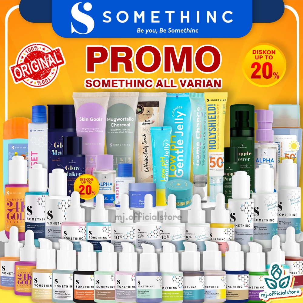 SOMETHINC Something Somthinc Shomethinc Serum Niacinamide 5% 10% AHA BHA Cushion Hyaluronic hyaluron