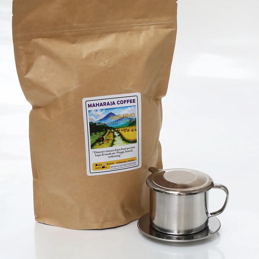 

10.10 MALL Kopi Blend KORAINO Paket Econo 500g + Bonus Vietnam dripper 