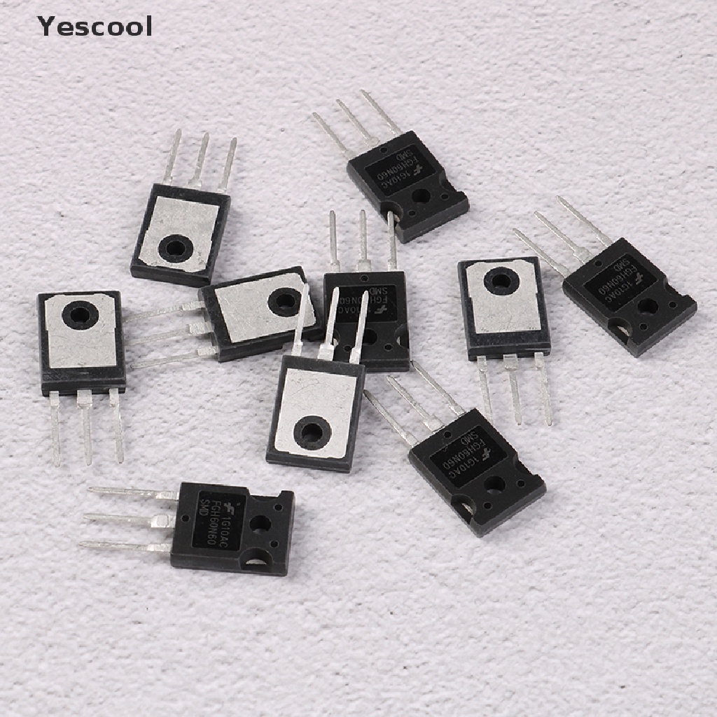 Yescool 10Pcs Ic FGH60N60SMD FGH60N60 600V 60A field stop IGBT TO-3P