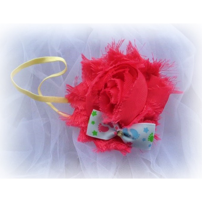 HEADBAND FLOWER RIBBON BANDANA ANAK