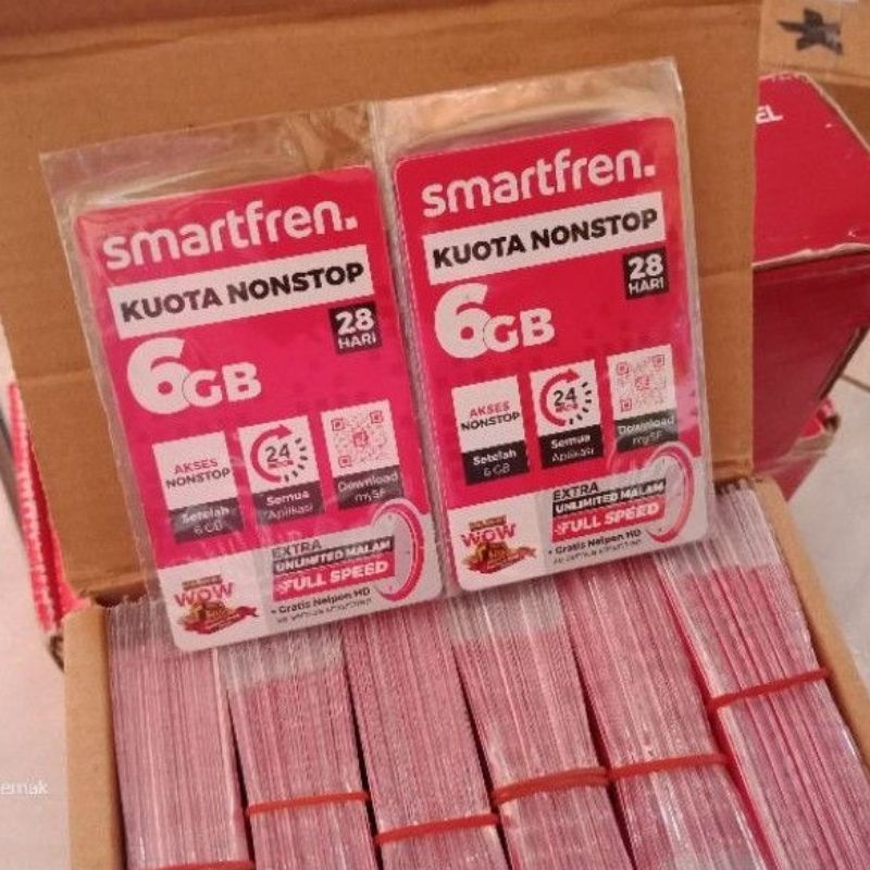 Voucer smartfren 6 gb Nonstop
