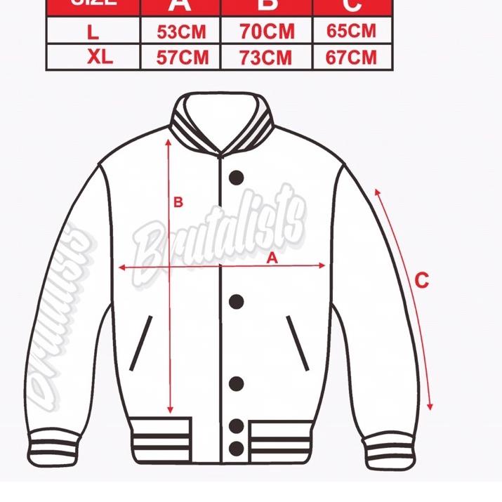 Harga Spesial.. BRUTALISTS - Jaket Jacket Baseball Varsity Ghost Rider Pria Wanita Cewek Cowok