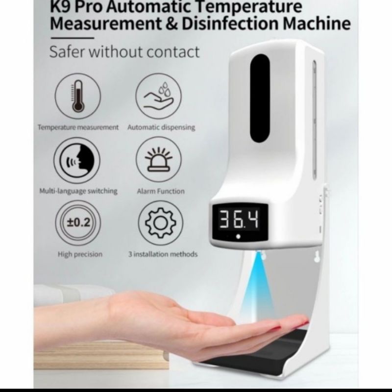 Thermometer infrared K9 Pro Upgraded 2in1 Plus Handsanitizer