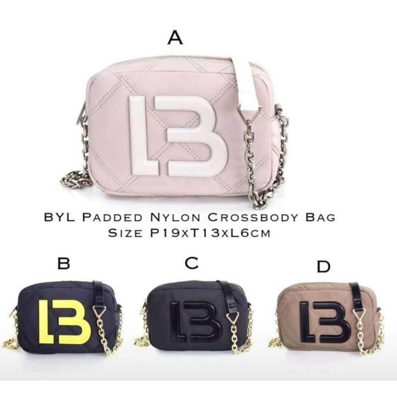 shoulder bag BYL padded nylon crossbody bag