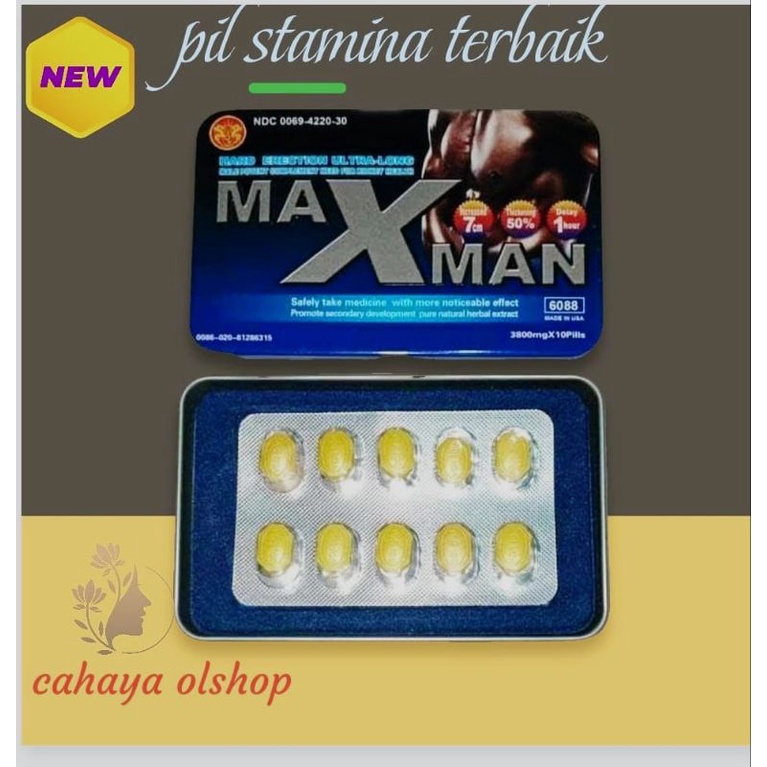 PRODUK ORIGINAL MAXMAN TABLET TAHAN LAMA PENAMBAH STAMINA PRIA