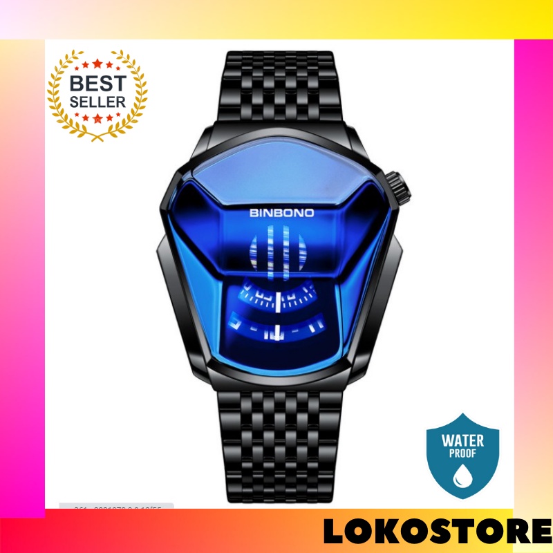 Jam tangan pria jam tangan pria rantai BEST SELLER TEBARU KEKINIAN jam tangan pria elegan mewah P7W3