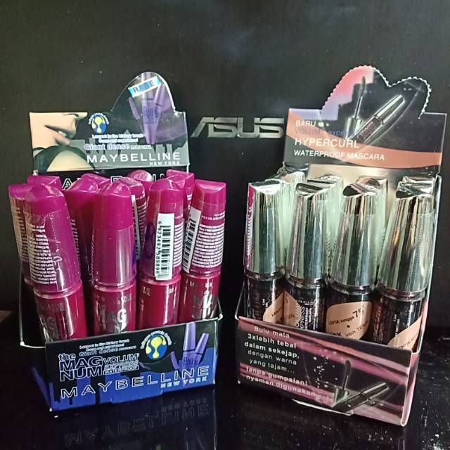 Maskara Maybelline magnum Pink/hitam